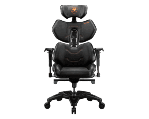 COUGAR Terminator Air | Črn Mrežast Ergonomski Stol | 3D Opora Za Glavo | Dinamična Ledvena Opora | Gaming Stol