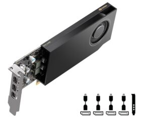 PNY Quadro 4GB NVIDIA RTX A400 Power Limited Low Profile | GDDR6 | Grafična Kartica
