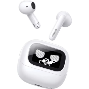 Ugreen LightBuds Magic | Bele | Bluetooth 6.0 LDAC | Pametni Zaslon | ANC In ENC | Brezžične Slušalke