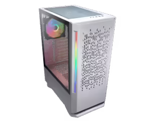 COUGAR MX430 Air RGB White | ATX Mid Tower | Kaljeno Steklo | ARGB Ventilatorji | Bela | Računalniško Ohišje
