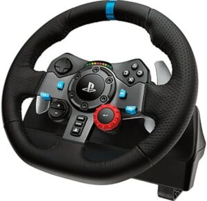 Logitech G29 Driving Force | Force Feedback | 900° Vrtenje | Usnjena Obloga | PS5 PS4 PS3 PC | Gaming Volan