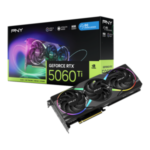 PNY RTX 5060 Ti VERTO ARGB OC Triple Fan 8GB | GDDR7 | 1xHDMI 3xDisplayport | Grafična Kartica