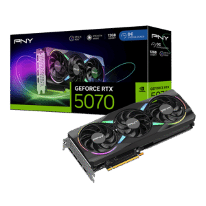 PNY RTX 5070 12GB VERTO ARGB OC | Triple Fan | GDDR7 | Grafična Kartica