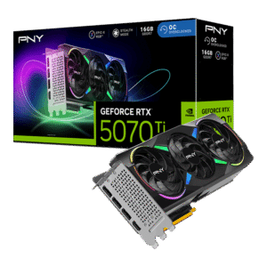 PNY RTX 5070 Ti 16GB Verto ARGB OC | GDDR7 | 3 Fan | Gaming Grafična Kartica