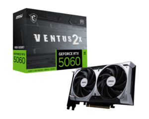 MSI RTX 5060 8GB VENTUS 2X OC | GDDR7 | Bela Grafična Kartica