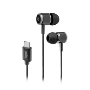 SBS Stereo USB Type-C Z Mikrofonom | Črne | Žične | Stereo Slušalke