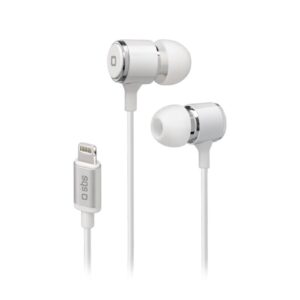 SBS LIGHTNING | ŽIČNE | BELE | STEREO SLUŠALKE Z MIKROFONOM