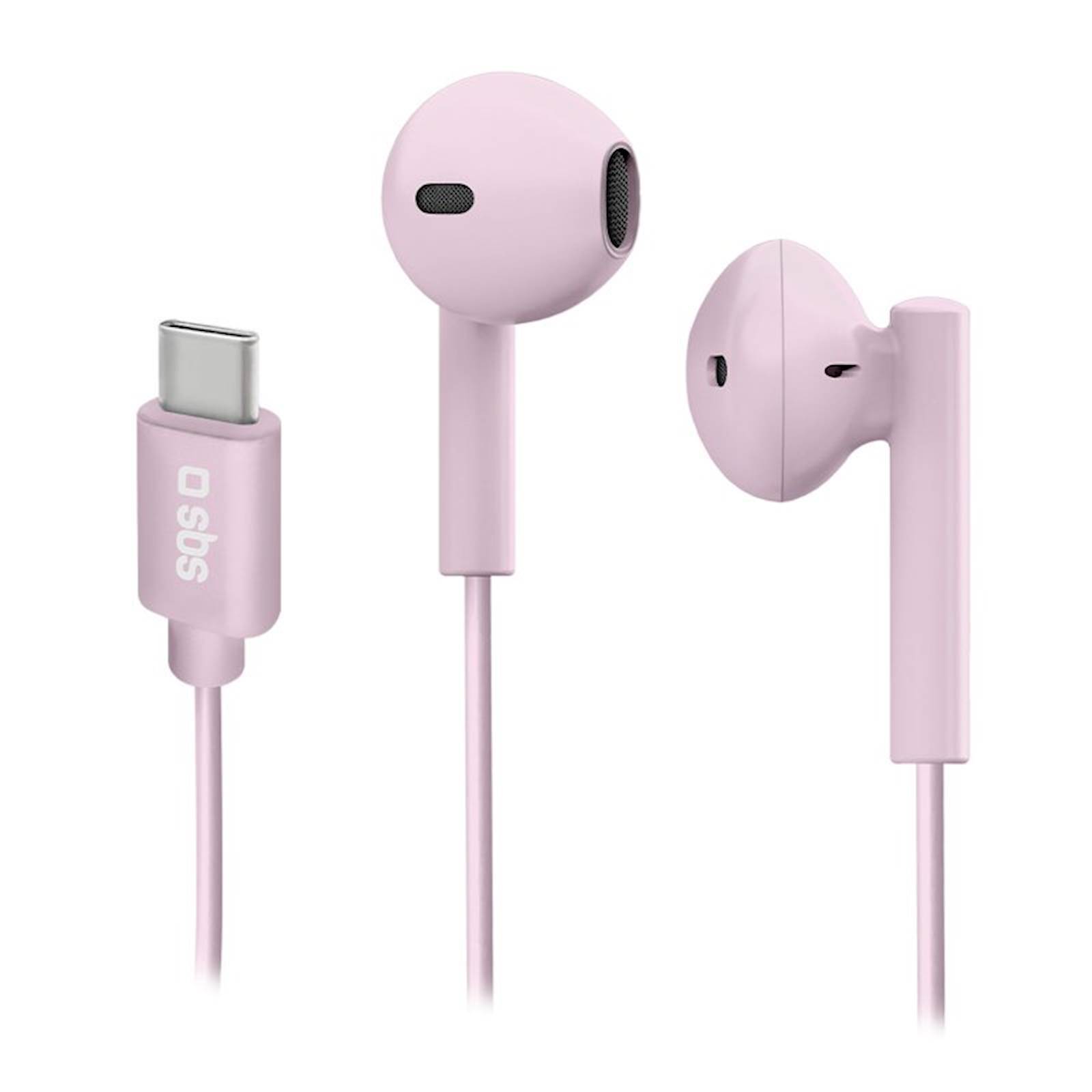 Sbs | žične | usb-c | roza | stereo slušalke z mikrofonom 1 Sbs slušalke stereo žične usb-c z mikrofonom roza komponentko