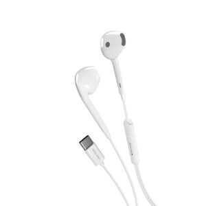 TUBB Music Hero | Žične USB-C Slušalke Z Mikrofonom | Bele | Semi In-Ear Slušalke