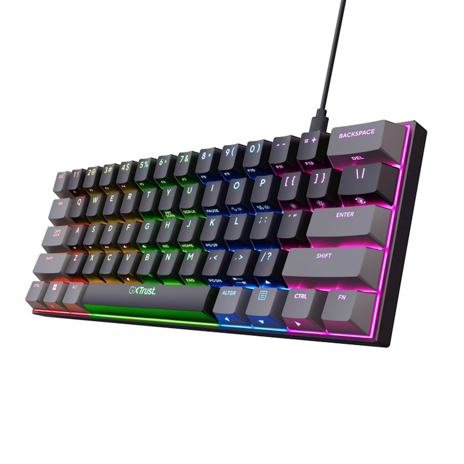 Trust gxt 867 acira | mehanska | rgb | gaming mini tipkovnica 1 Trust mini tipkovnica gaming gxt867 mehanska acira komponentko