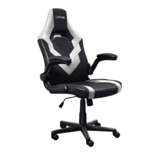 TRUST GAMING GXT 703W RIYE | Črno-Bela | Gaming Stol