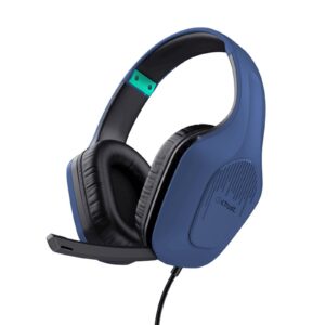 Trust GXT 415B Zirox | Modre | 50 Mm Driverji | 3,5 mm | Zložljiv Mikrofon | Lahke Gaming Slušalke