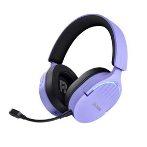 Trust GXT 491P Fayzo | Dual Wireless | Bluetooth + 2.4 GHz | RGB | Vijolične | Gaming Slušalke