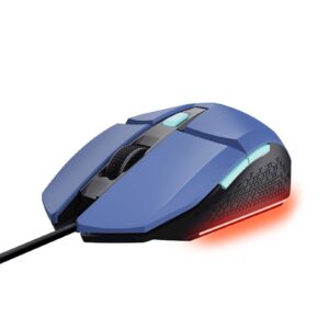 TRUST GXT 109B FELOX | Modra | 6400 DPI | 6 Programabilnih Gumbov | LED Osvetlitev | Gaming Miška