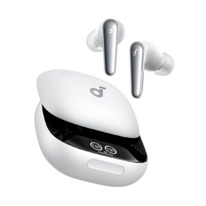 Soundcore Liberty 4 Pro | Bluetooth 5.3 | Adaptive ANC | Hi-Res Audio | 10H/40H | Bele Brezžične Ušesne Slušalke