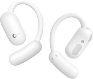 SOUNDCORE AeroFit 2 | Bluetooth 5.4 | Open-Ear | Hi-Res LDAC | 42H | IP55 | Bele Brezžične Ušesne Slušalke