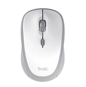 Trust Yvi+ Compact Multi | Brezžična | Bluetooth + 2.4 GHz | Tiha | Bela Miška