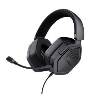 Trust GXT 492 Carus | 50 Mm Gonilniki | Odstranljiv Mikrofon | 3,5 Mm | Črne Gaming Slušalke