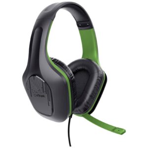Trust GXT 415X Zirox Xbox | 50 Mm Gonilniki | Zložljiv Mikrofon | Žične Over-Ear | Črne Gaming Slušalke
