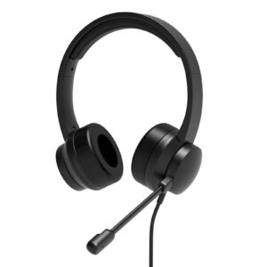 PORT Connect Comfort Office USB | Stereo Mikrofon | USB-A + USB-C | Črne | Poslovne Naglavne Slušalke