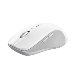Trust Ferro Hyperscroll Multi-Device | Brezžična Bela Miška | Bluetooth 2.4 GHz USB-A 3200 DPI | Tiha Pisarniška Miška