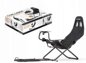 Playseat Challenge ActiFit RC.00312 | Zložljiv Sim Racing Sedež Za Volan In Pedala | Nastavljiv GT In F1 Položaj | Črn | Gaming Stol