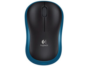LOGITECH M185 | Brezžična | Optična | Modra | Miška za Vsakdanjo Uporabo