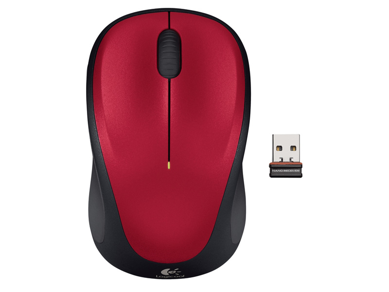 Logitech m235 | brezžična | optična | rdeča | miška 1 Komponentko logitech m235 brezžična optična rdeča miška