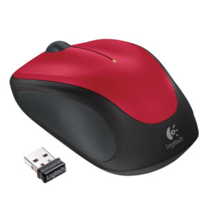 LOGITECH M235 | Brezžična | Optična | Rdeča | Miška