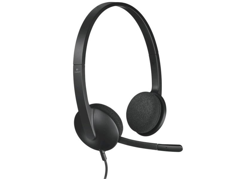 Logitech h340 | usb | mikrofon | črna | lahke slušalke 1 Logitech h340 usb z mikrofonom slušalke komponentko