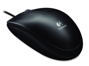 LOGITECH B100 | USB | Črna | Optična Miška