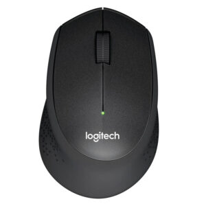 LOGITECH M330 Silent PLUS | Brezžična | Optična | Črna | Ergonomska Miška