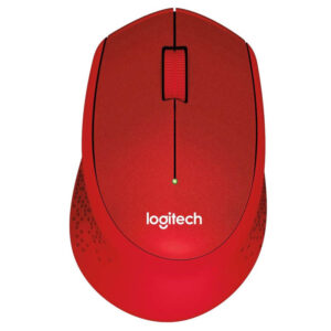 LOGITECH M330 Silent PLUS | Brezžična | Optična Rdeča Miška