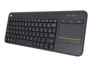LOGITECH K400 PLUS | Brezžična | Touch | Črna | SLO g. | Tipkovnica s Sledilno Ploščico