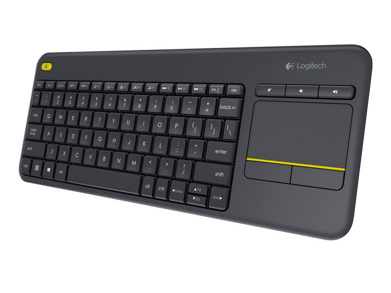 Logitech k400 plus | brezžična | touch | črna | slo g. | tipkovnica s sledilno ploščico 1 Logitech k400 plus brezžična touch črna slovenska tipkovnica komponentko