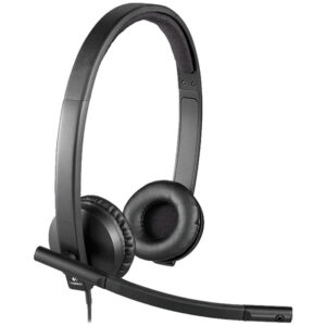LOGITECH H570E | Stereo | Črne Slušalke z Mikrofonom