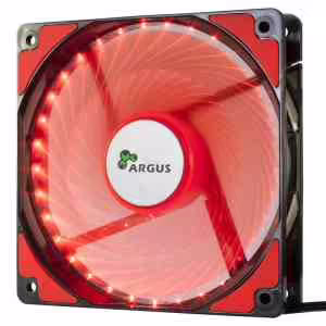 INTER-TECH Argus L-12025 RD | LED | 120mm | Rdeča | Zračno Hlajenje