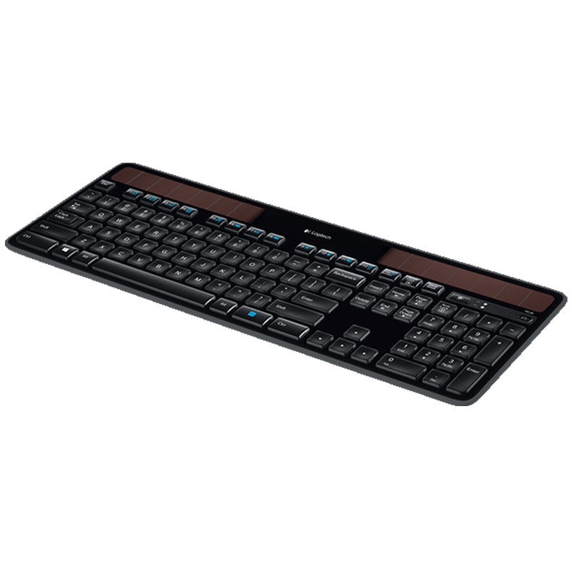 LOGITECH K750 SOLAR | Brezžična | Črna | SLO G. | Tanka Tipkovnica