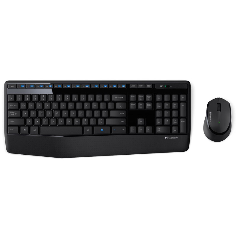 Logitech mk345 | brezžična | črna | slo g. | tipkovnica + miška 1 Logitech mk345 brezžična črna slo tisk tipkovnica + miška komponentko
