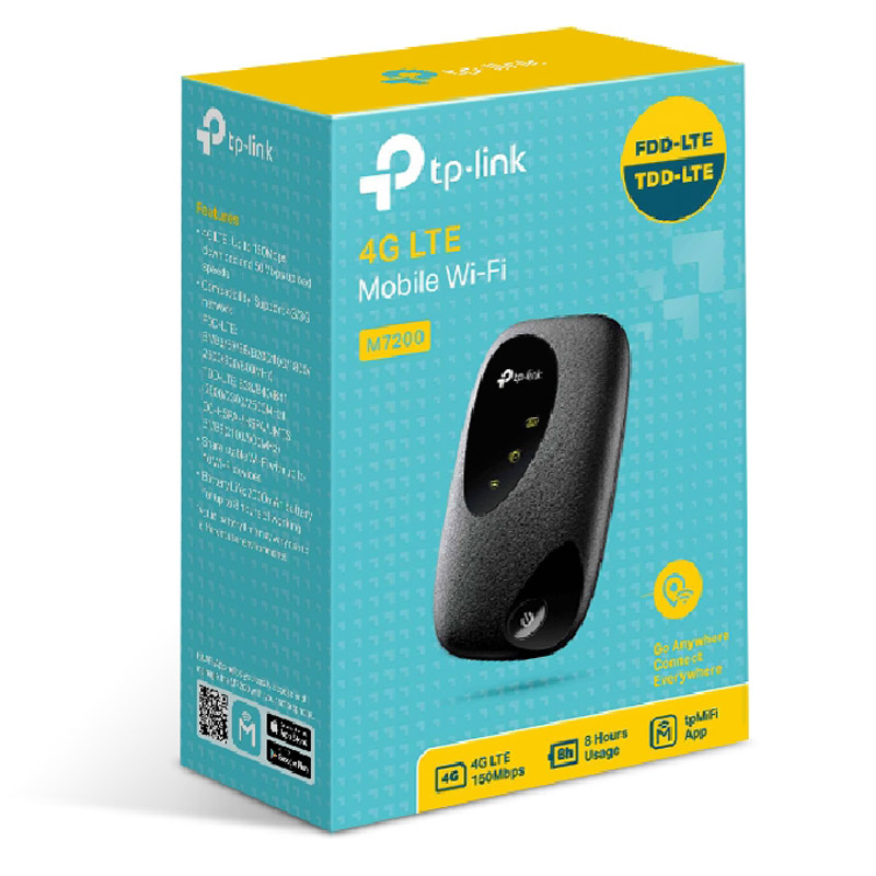 Tp-link m7200 | 4g lte | mobilni wi-fi hotspot | baterija 2000 mah | do 10 naprav | mobilni brezžični usmerjevalnik-router 4 Tp-link m7200 | 4g lte | mobilni wi-fi hotspot | baterija 2000 mah | do 10 naprav | mobilni brezžični usmerjevalnik-router