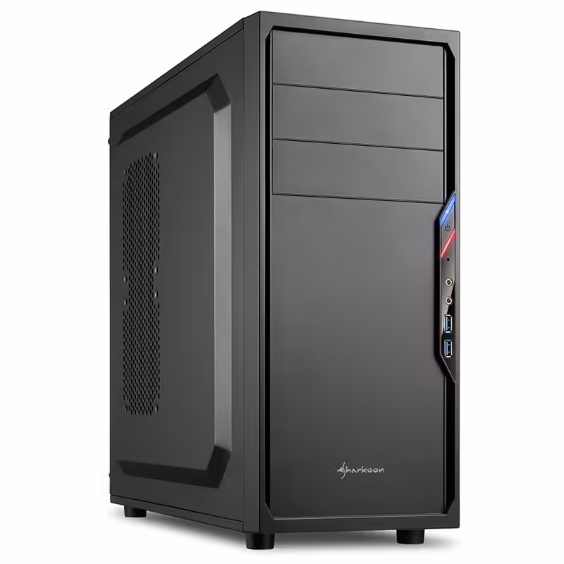 Sharkoon vs4-v | midiatx | črna | računalniško ohišje 1 Sharkoon vs4-v midiatx črno ohišje
komponentko