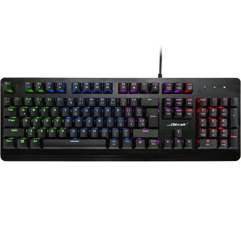 Inter-tech nitrox nk-2000me | žična | rgb | mehanična | slo g. | gaming tipkovnica 1 Inter-tech nitrox nk-2000me žična rgb mehanična slo gaming tipkovnica komponentko