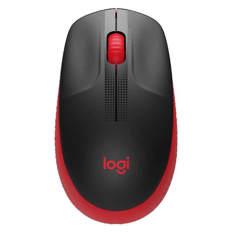 Logitech m190 | rdeča | brezžična optična miška 1 Logitech m190 brezžična optična rdeča miška komponentko