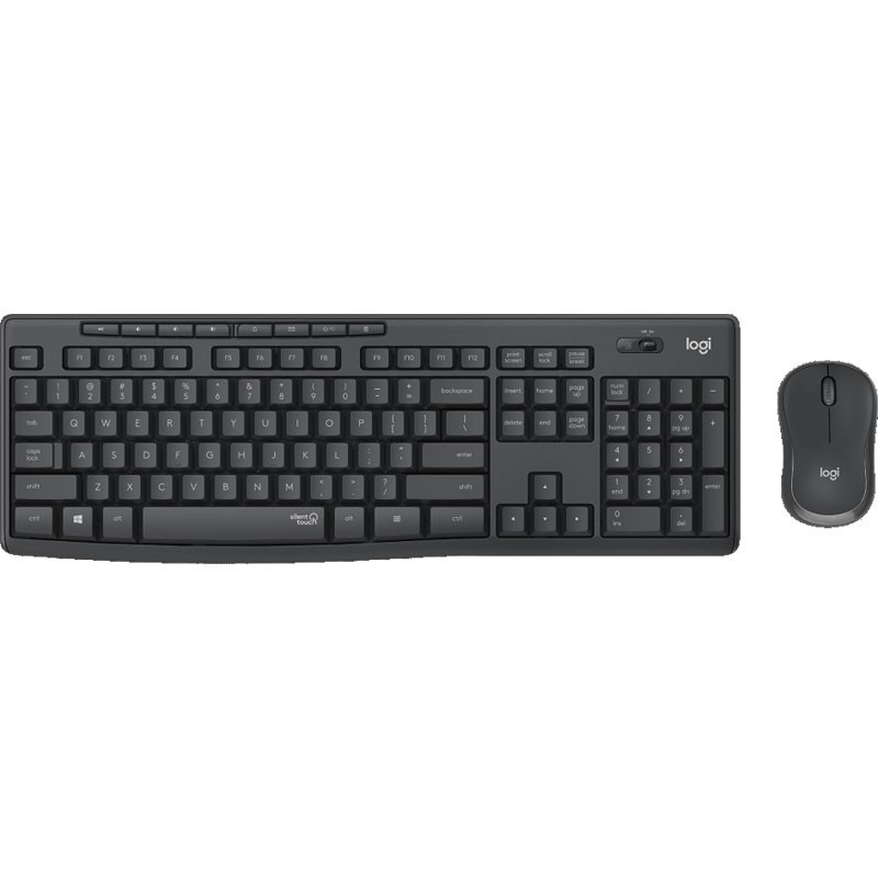 Logitech mk295 silent | brezžična | črna | slo g. | tipkovnica + miška 1 Logitech mk295 silent wireless combo črna slovenska tipkovnica + miška komponentko