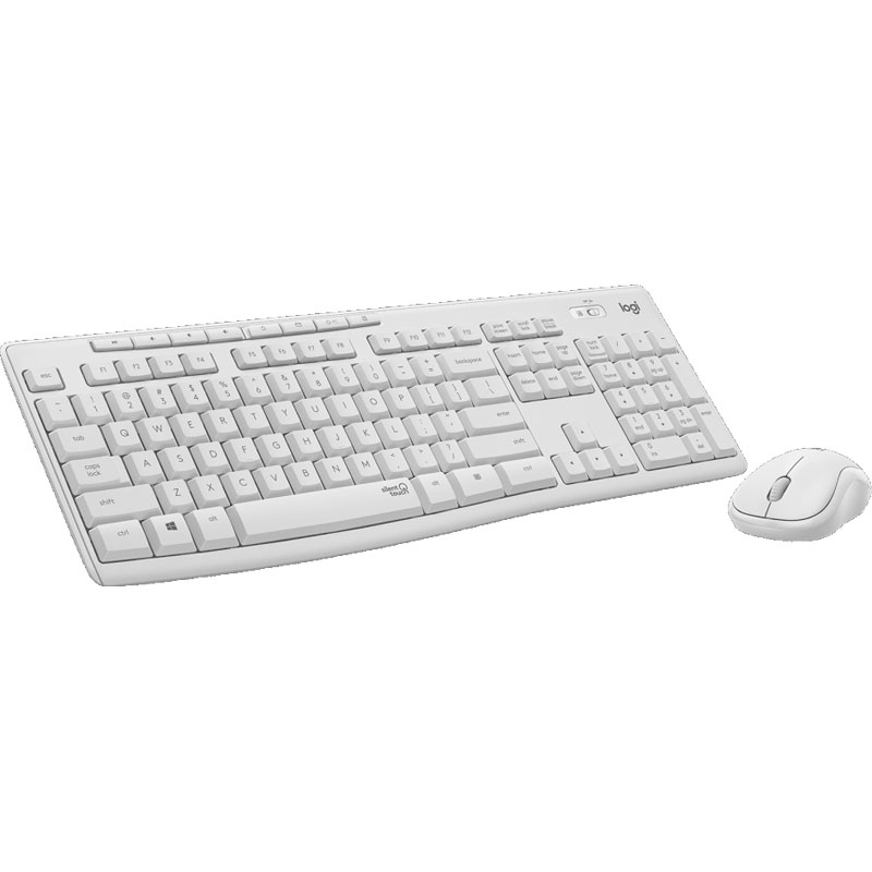 Logitech mk295 silent combo | brrezžična | bela | slo g. | tiha tipkovnica in miška 1 Logitech mk295 silent wireless combo bela slovenski potisk tipkovnica + miška komponentko