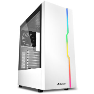 SHARKOON RGB SLIDER | midiATX | Okno | Belo | Gaming Ohišje