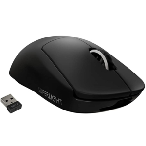 Logitech G PRO X Superlight | LIGHTSPEED Brezžična | HERO 25K Senzor | Ultra Lahka Črna Gaming Miška