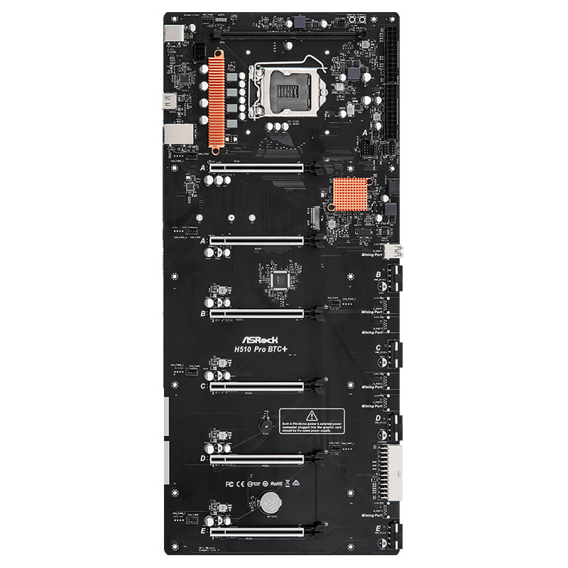 Asrock h510 pro btc+ | lga1200 | atx | ddr4 | 32gb | 90-mxbgl0-a0uayz | mining matična plošča 1 Asrock h510 pro btc+ ddr4 32gb lga1200 (90-mxbgl0-a0uayz) mining atx osnovna plošča komponentko