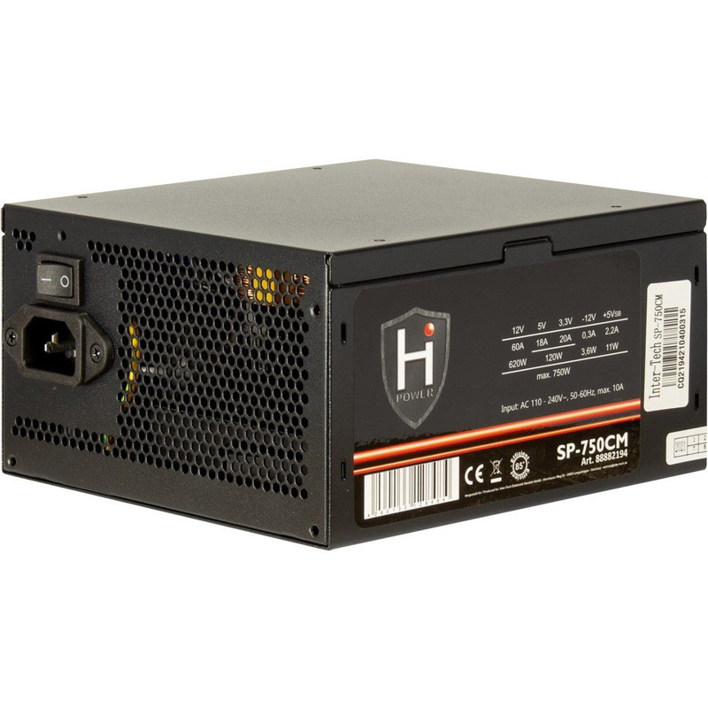 Inter-tech hipower sp-750cm | modularen | 85% | atx napajalnik 1 Inter-tech hipower sp-750cm modularen atx napajalnik komponentko