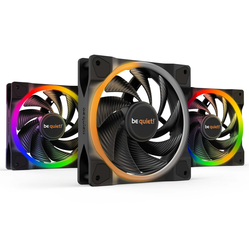 Be quiet! Light wings high-speed rgb 120mm | 4-pin pwm ventilator | bl077 | zračno hlajenje 1 Be quiet! Light wings high-speed (bl077) triple-pack rgb 120mm 4-pin pwm ventilator komponentko